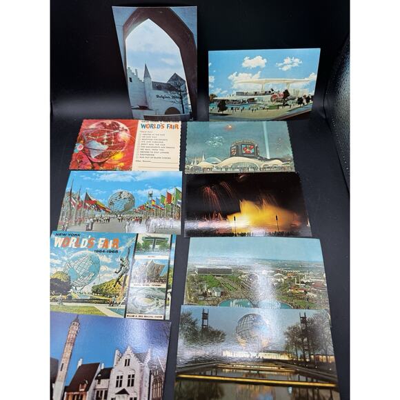 10 Vintage New York Postcard Lot 1964 NY New York World’s Fair Kodak Sphere-11 - Picture 11 of 11
